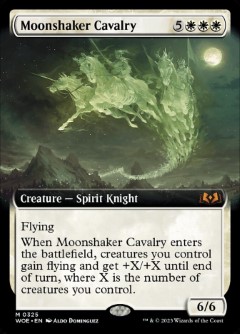 Moonshaker Cavalry Wilds of Eldraine Bordless